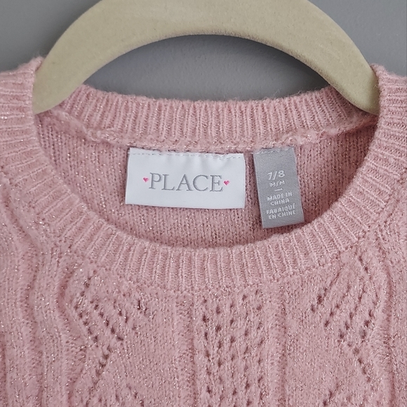Place size 7/8 girls pink sweater - Picture 5 of 5
